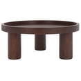 thumbnail image 4 of Safavieh Meek Mid-Century Tray Top Round Wood Coffee Table, Brown, 4 of 10