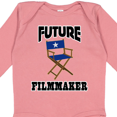 thumbnail image 4 of Inktastic Future Filmmaker Director Chair Boys or Girls Long Sleeve Baby Bodysuit, 4 of 5
