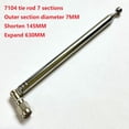 thumbnail image 1 of Chendee 164Mm Long 7-Section Telescopic Antenna For Sma Male For Wireless Tv Antenna,7104, 1 of 4