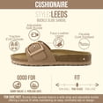thumbnail image 2 of Cushionaire Leeds Sandals for Women, Slip On Big Buckle Slide Womens Sandals with Memory Foam Footbed, Comfortable Summer Footwear, 2 of 31