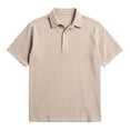 thumbnail image 3 of LpwkSSA Men Casual Round Neck Printing Pullover Fitness Sports Shorts Sleeves T Shirt Blouse Beige XL, 3 of 7