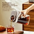 thumbnail image 6 of 1000ml Cold Brew Coffee Maker with Filter, Wenini Leakproof Iced Coffee Pitcher Fine Mesh Filter, Portable Brewing Carafe for Fridge Home Office Travel, White, 6 of 6