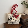 thumbnail image 4 of Bolso de lona bonito de Minnie para mujer, bolso de mano de gran capacidad para estudiantes universitarios, bolso de compras portátil, novedad de 2025, 4 of 5