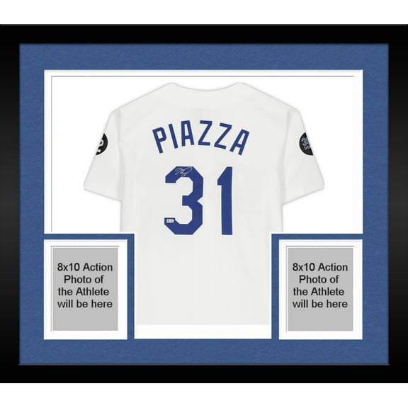 Mike Piazza Los Angeles Dodgers Autographed White Mitchell and Ness Cooperstown Collection Authentic Jersey
