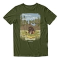 thumbnail image 2 of Disney Pixar Hoppers Greeting From The Pond Men's T Shirt (Military Green, S-3XL), 2 of 4