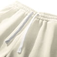 thumbnail image 4 of Hinvhai Mens Casual Shorts Cotton Elastic Waist Shorts Drawstring Summer Beach Shorts Beige 14(XXXL), 4 of 9