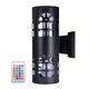 thumbnail image 3 of Lámpara De Jardín De 20W Con Cabezales Dobles Ip65, Lámparas De Pared Led Impermeables, Lámpara De Pared Para Exteriores, Rgb Y Blanco Cálido Advancent HA024452-04, 3 of 6