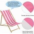 thumbnail image 4 of 1 pieza de repuesto para silla de playa, silla de jardín, correas de tela Oxford de rayas rosa y blanco, 435 x 1165 mm, para patio exterior, plegable, tumbona de tela, 4 of 9