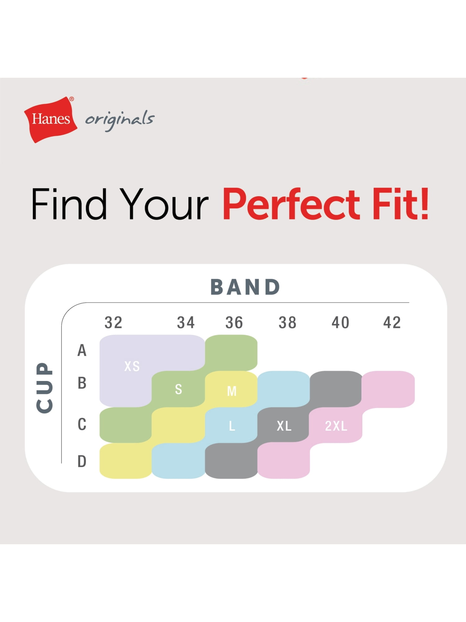 Hanes Originals Women's Stretch Triangle Bra, 2-Pack, sizes SM-2XL