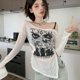 thumbnail image 3 of LUVCLS Blusa de protección solar de manga larga para mujer con diseño de hombros descubiertos Lote V1, 3 of 7