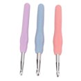 thumbnail image 1 of Crochet Hook, Plastic Aluminum Small Portable Multi Colored Crochet Hook Set With Marker Buckle For DIY Crafts, 1 of 8