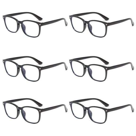 6 Pairs Men Women Unisex Round Frame Blue Light Blocking Reading Glasses Readers  0.75