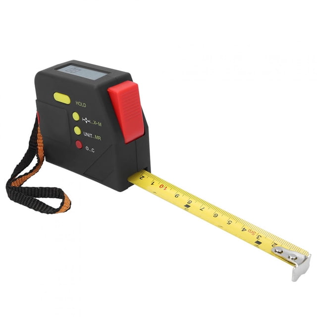 Cinta métrica de precisión, pantalla LCD digital de 5 m, herramienta de medición de carpintería, cinta métrica de acero, ultra sensible
