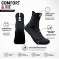 thumbnail image 4 of 3 Pair Men’s Cotton Sports Socks, Mid Crew Athletic Training Socks, TIKA, 4 of 7