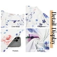 thumbnail image 6 of Fantaslook Summer Dresses for Women Casual Short Sleeve Pleated Dress Flowy Floral Dress with Pockets Flare Midi Sundress, 6 of 9