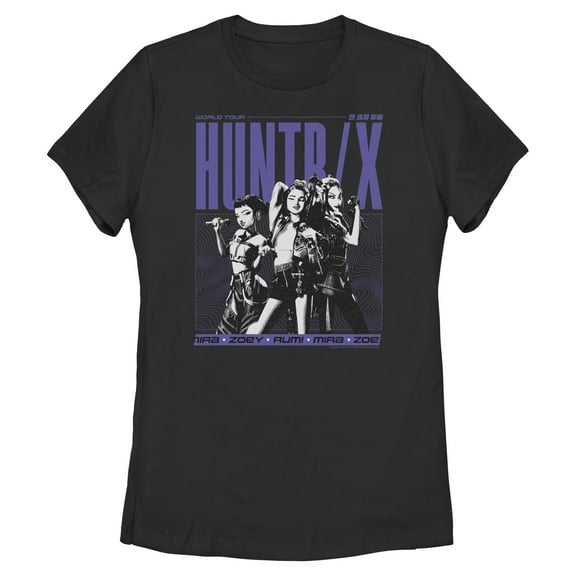 Womens KPop Demon Hunters Huntrix World Tour T Shirt