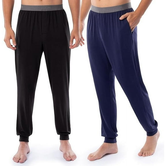 Fruit of the Loom Men's 360 Stretch 2-Pack Jogger Pajama Sleep Pant
