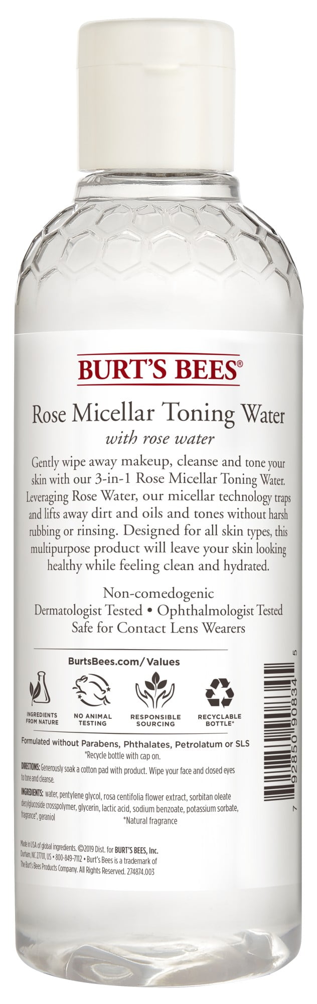 burt's bees micellar toning water