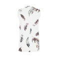 thumbnail image 5 of Snorda Débardeurs pour Femmes Grande Taille Mode Féminine Décontractée Été Imprimé Sans Manches Col Rond Haut Blouse Débardeur P-5TG, 5 of 5