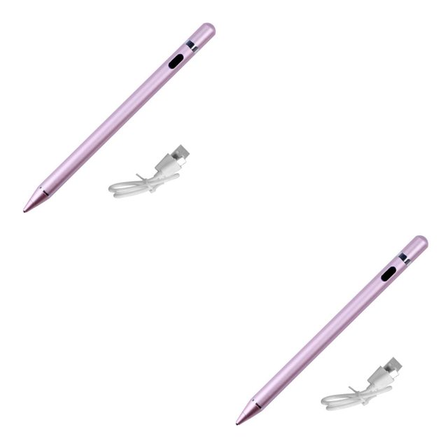 Sidaley Lápiz para pantalla táctil, accesorio capacitivo, lápiz para teléfono, bolígrafos de superficie recargables de mano de Metal, Type4 NO4