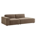 thumbnail image 2 of Restore 2-Piece Performance Fabric Upholstered Modular Loveseat in Mocha, 2 of 10