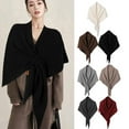 thumbnail image 5 of Womens Fashionable Triangle Shawl Scarf,Knitted Shawl Triangle Scarf,Solid Color Large Shawls, 5 of 7