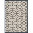 thumbnail image 3 of Safavieh Courtyard Brian Geometric Indoor/Outdoor Area Rug, Beige/Navy, 5'3" x 7'7", 3 of 8
