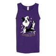 thumbnail image 2 of If It's Not a Border Collie It's Just a Dog Gift | Mens Dog Lover Graphic Tank Top, Purple, Medium, 2 of 3