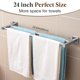thumbnail image 2 of Toallero Doble Toalleros Dobles De 24 Pulgadas Para Baño Montado En La Pared Toallero De Baño Resistente Toallero Soporte Para Toallas Barra De Toalla De Baño Moderna De Acero Inoxidable Níquel Cepill, 2 of 5
