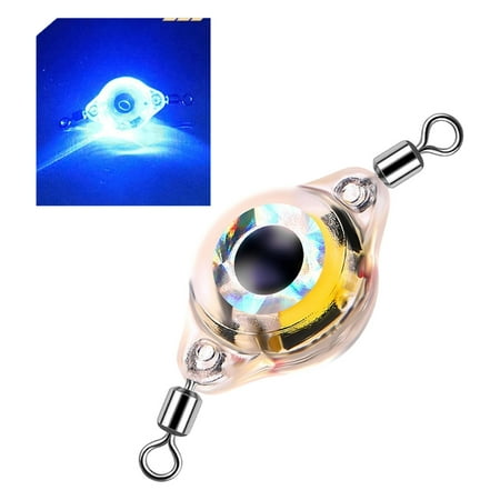 Trolling Fishing Lures Underwater Flasher Lighted Fishing Spoons LED Baits Flasher Double Swivels Lure