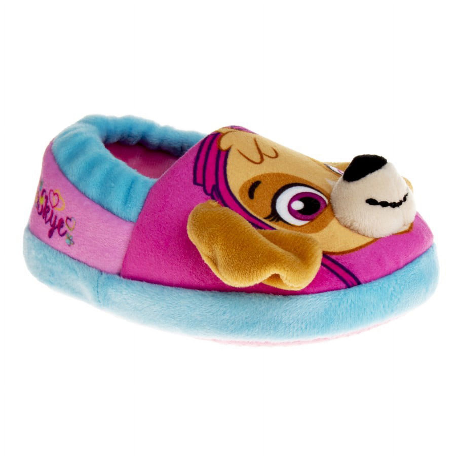 Nickelodeon Paw Patrol Toddler Girls Dual Sizes Slippers, Pink Blue, Size: 7-8