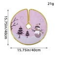 thumbnail image 3 of Christmas Tree Skirt Mini 16 Inch Winter Christmas Tree Decorations Tree Skirt Suitable for Merry Christmas Party, 3 of 5