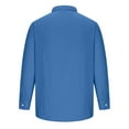 thumbnail image 5 of qolati Mens Cotton Linen Button Down Shirt Slim Fit Long Sleeve Beach Blouse Casual Stylish Solid Henleys Tunic Tops, 5 of 6