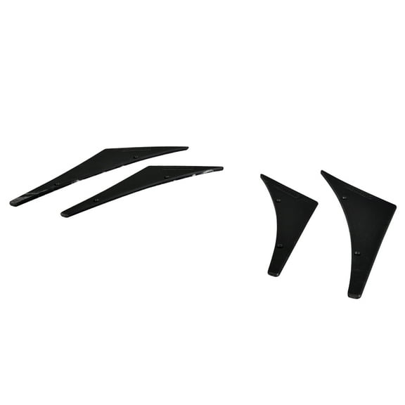 Ikon Motorsports Universal Compatible with Front Bumper Lip Splitter Fins Body Spoiler Canards Valence Chin
