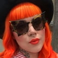 thumbnail image 2 of Gafas de sol divertidas de estilo hip hop con forma de murciélago, gafas de sol con forma de mariposa y lazo para discoteca, modernas para mujer, 2 of 5