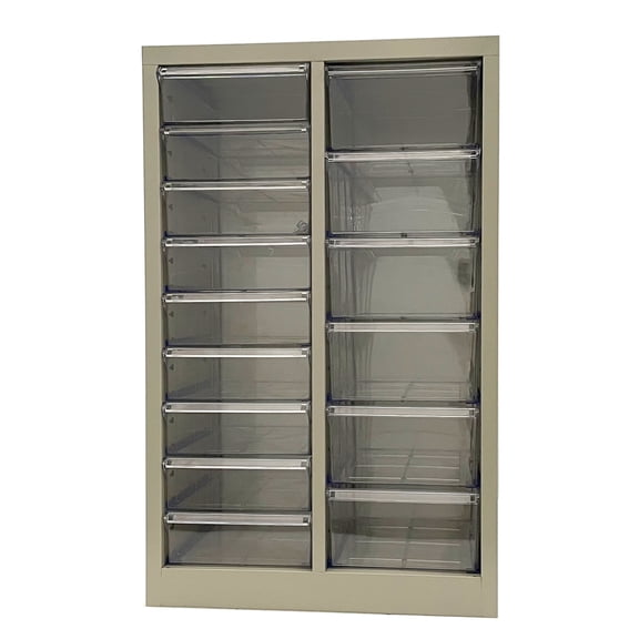 File Cabinet 15 Drawers Vertical Metal Storage Cabinet Large Capacity Anti-Slip Drawer
