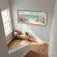 thumbnail image 7 of Beach Window Canvas Wall Art - Large Coastal Picture Landscape Canvas Prints Tropical Sea Paintings, Horizontal Summer Seascape Artwork for Living Room Bedroom, 7 of 7