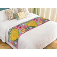 thumbnail image 1 of PKQWTM John Lennon Graffiti Lyrics From Beatles Songs Bed Runner Bedroom Bedding Decor Bedding Scarf Size 20x95 inches, 1 of 1
