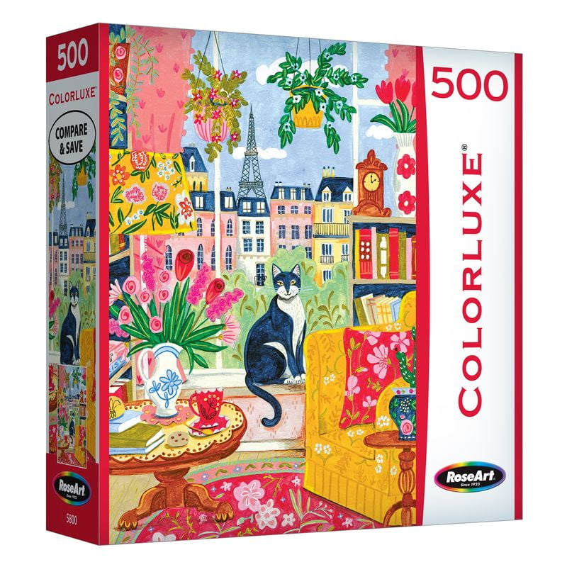 COLORLUXE 500PC Cat In Paris - Walmart.com