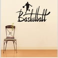 thumbnail image 2 of Wall Decal-Removable Basketball Sport Room Vinyl Sticker,Home Art Mural Decor Safeglitz, 2 of 4