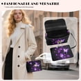 thumbnail image 3 of Pzuqiu Purple Butterfly Leather Crossbody Bag with Chain Strap Practical Lightness Exquisite Quilted Leather Crossbody Bags for Women Trendy Fashion Gifts for Women, 3 of 7