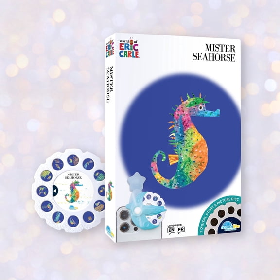 Moonlite Storytime Eric Carle Mister Seahorse Single Story Reel, Interactive Early Learning for Kids Age 1 to 4