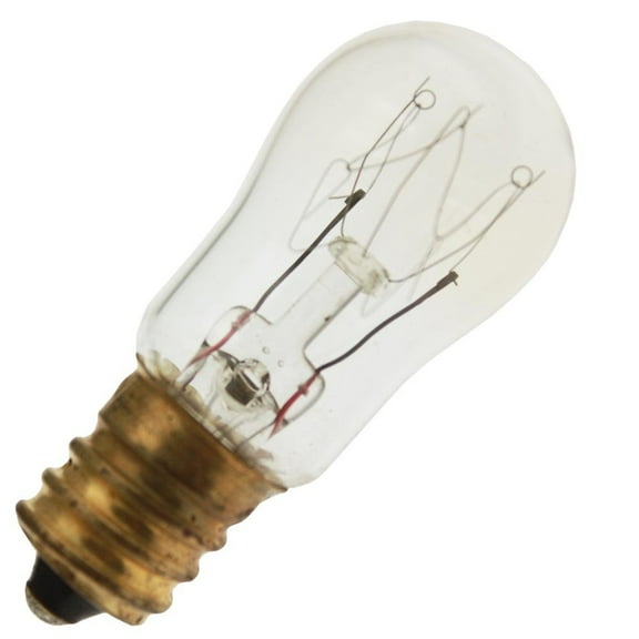 Industrial Performance 10S6/10 250V, 10 Watt, S6, Candelabra Screw (E12) Base Light Bulb (1 Bulb)