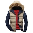 thumbnail image 1 of Chaqueta acolchada de invierno Augper para hombre, abrigo grueso de invierno, chaqueta acolchada cálida con capucha, 1 of 1