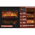 thumbnail image 6 of 80" LED Electric Fireplace with Mantel, Fireplace TV Stand for 90 Inch TV, Modern Entertainment Center with 30" Insert for Living Room, 6 of 8