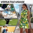 thumbnail image 7 of Uorisanigo Lucky Leaf Sleeveless Workout Athletic Dresses for Women 2 Pieces Size M Zip Up Collar Quick Dry Workout Golf Dresses Build in Shorts with Pockets, 7 of 7