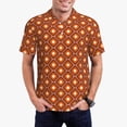 thumbnail image 2 of Cauagu 60s and 70s Aesthetic Print Men's Polo Shirts, Short-Sleeve Polo Shirts for Men Performance Golf Shirt Athletic Casual Collared T-Shirt-3X-Large, 2 of 8