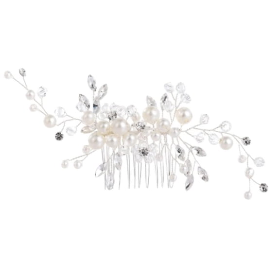 Hair jewelry, Hair Comb Wedding Bridal Hair Accessories Hair Comb Insert Comb Glazed Flower Hairpin Bride Hair Accessories Hair Side Comb Pearl Head Pieces Hair Side Combs