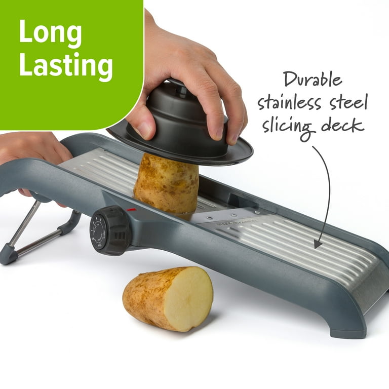 Adjustable Mandoline with 6 Slicing Options and Hand Guard photo 5