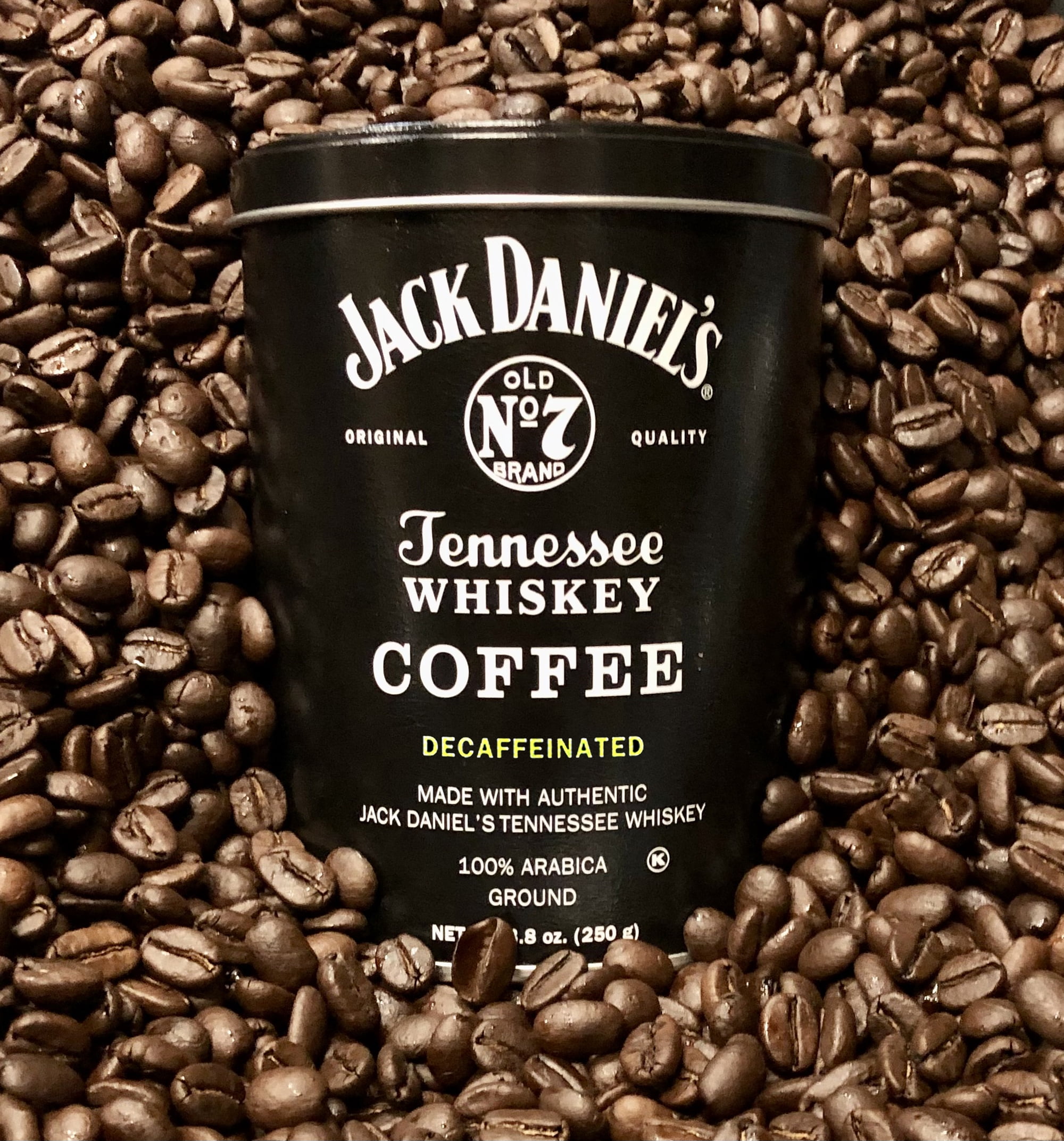 Jack Daniel's Tennessee Whiskey Coffee, Decaf, Ground, 8.8oz Can